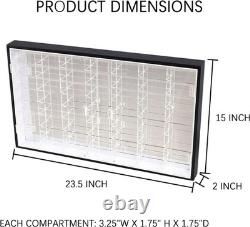 Hot Wheels Matchbox Display Case 56 Slots 1/64 Scale Storage Cabinet