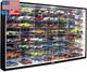 Jackcube Design Hot Wheels 1/64 Scale Diecast Display Case Storage Cabinet Shelf