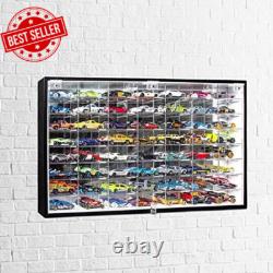 JACKCUBE Design Hot Wheels 1/64 Scale Diecast Display Case Storage Cabinet Shelf