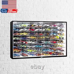 JACKCUBE Design Hot Wheels 1/64 Scale Diecast Display Case Storage Cabinet Shelf