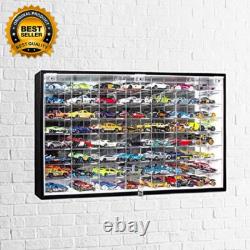 JACKCUBE Design Hot Wheels 1/64 Scale Diecast Display Case Storage Cabinet Shelf