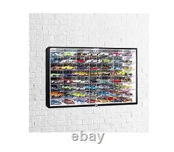 JACKCUBE Design Hot Wheels 1/64 Scale Diecast Display Case Storage Cabinet Shelf