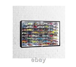 JACKCUBE Design Hot Wheels 1/64 Scale Diecast Display Case Storage Cabinet Shelf