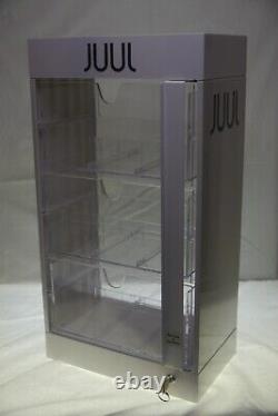 JUULS White Display Case For Home Store Retail Lock 3 Drawer with Key light use