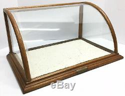 J. Riswig 208&210 Randolphst Chewing Gum Curved Glass Store Display Case Antique