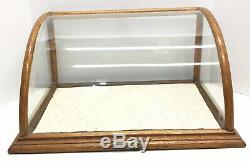 J. Riswig 208&210 Randolphst Chewing Gum Curved Glass Store Display Case Antique