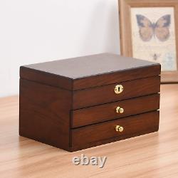 Jewelry Box Organizer for Women 3 Layers Jewelry Organizer Storage Display Case