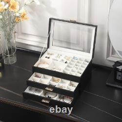 Jewelry Organizer Display Case Storage Earring Necklaces Bracelet Holder New