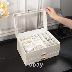 Jewelry Organizer Display Case Storage Earring Necklaces Bracelet Holder New