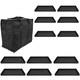 Jewelry Salesman Display Travel Case Sample Storage Carrying 12 Pc 1 Deep Tray