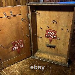 Keen Kutter Advertising Wall Mount Store Display Case Original Oak 1915 Simmons