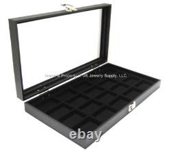 Key Lock Locking 20 Space Jewelry Sales Collectors Storage Display Case