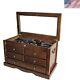 Knife Collector Solid Wood Display Case Cabinet Tool Storage Cabinet With Gla