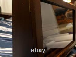 Knife Display Case 22 Wood Walnut EDC Pocket Knives Organizer Drawer Storage Box