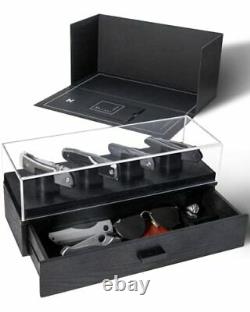 Knife Display Case EDC Organizer Pocket Knife Storage and EDC Case with Bla