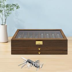 Knife Display Case, Knife Storage Box, 3-Tier Knife Display Case Organizer