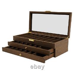 Knife Display Case, Knife Storage Box, 3-Tier Knife Display Case Organizer