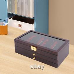 Knife Display Case, Knife Storage Box, 3-Tier Knife Display Case Organizer