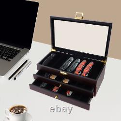 Knife Display Case, Knife Storage Box, 3-Tier Knife Display Case Organizer