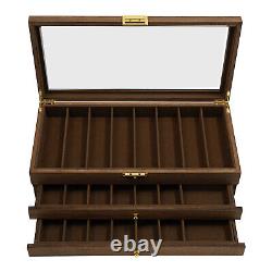Knife Display Case, Knife Storage Box, 3-Tier Knife Display Case Organizer