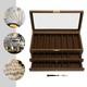 Knife Display Case, Knife Storage Box, 3-tier Knife Display Case Organizer Usa