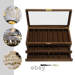 Knife Display Case, Knife Storage Box, 3-Tier Knife Display Case Organizer USA