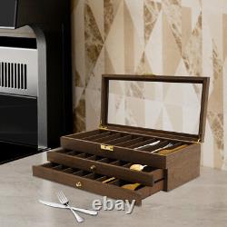 Knife Display Case, Knife Storage Box, 3-Tier Knife Display Case Organizer USA