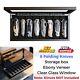 Knife Display Case Pocket Knives Organizer Storage Box With Glass Window Men Gift