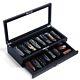 Knife Display Case Two-tier Pocket Knife Case Box Storage For 15-17 Pocket Kn