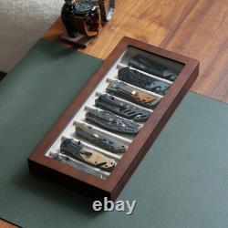 Knife Display Case for 8 Pocket Knives Pocket Knife Case Storage Box for Men'S G