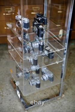 Kodak Camera Store Display Case Vintage Film Cabinet Light up Box RARE