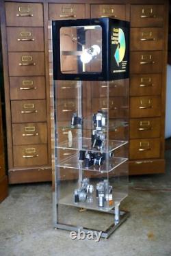 Kodak Camera Store Display Case Vintage Film Cabinet Light up Box RARE