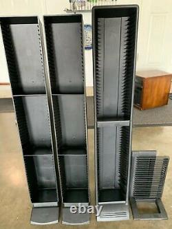 LASERLINE + Alpha CD Tower Storage Rack Holder Display Case Black Floor Stand