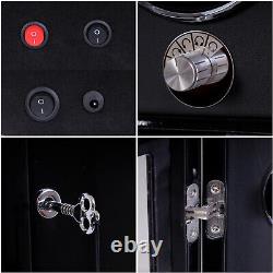 LED Light 8 Automatic Watch Winder Case With 6 Watches Display Storage Box Gift