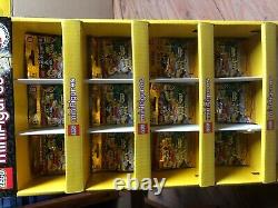 LEGO 71001 Minifigures Series 10 MR. GOLD store display case with 12 random pack