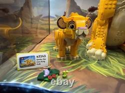 LEGO Disney Lion King Store Display Case 43247 43243 Young Simba Lighted LED