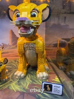 LEGO Disney Lion King Store Display Case 43247 43243 Young Simba Lighted LED