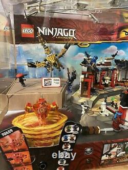 LEGO Ninjago Legacy Sets 70659 70666 70670 Store Display Case Dragon Spinjitzu