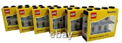 LEGO Storage Product 40650603X6 Minifigure Display Case 8 (Pack of 6) Black NEW