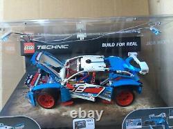 LEGO Technic Rally Car set 42077 Store Display Case with Working Lights
