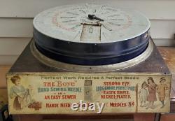 Large 20x20x10 Vintage Boye Needle Company Store Display Case