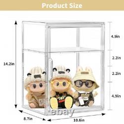 Large Clear Acrylic Display Case Shoe Storage Boxes With An Adjustable Divide