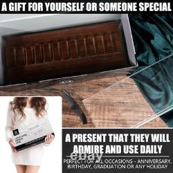 Large Pocket Knife Display Case for for 24 Knives Wooden Knife Collection Case