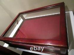 Large Vintage Glass Showcase/Store Display Case 4 glass sides withhinged Glass Lid
