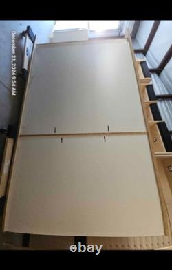Large eyeglass display case with lights. 51 wide x 16 deep x 90 tall