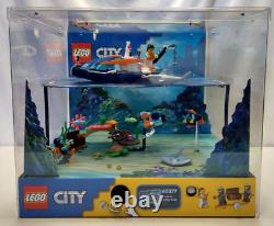 Lego City Explorer Diving Boat 60377 Store Display Case Read Description