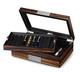 Lifomenz Co Pen Display Box Ebony Wood Pen Display Case, Fountain Pen Storage Pen