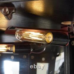 Lighted Corner Curio Cabinet Elegant Glass Display Case Storage for Living Room