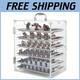 Lightweight Miniature Storage & Display Case With 6 Adjustable Magnetic Trays