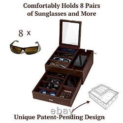 Lookout Sunglasses and Eyeglasses Organizer Storage Display Case Dresser Vale